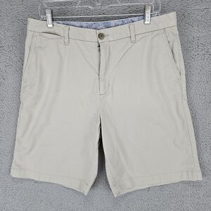Tommy Bahama Boracay Shorts Men’s 35 Ivory Classic Flat Front Casual Dress Golf